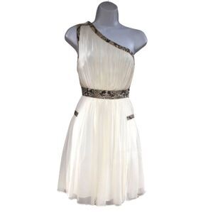 Revolve Diane Von Furstenberg Emilyn Dress Ivory Size 0 XS Silk Snake Print Mini